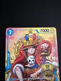 One Piece Monkey.D.Luffy 2nd Anniversary Stamped Promo P-043 NM - Image 2