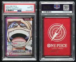 2024 One Piece Emperors in the New World OP09 L Alt Art Monkey D Luffy PSA 10 - Image 3