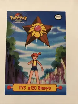 1999 Topps Pokemon Series 1 TV5 # 120 Staryu TV Animation Edition puzzle Card - Image 1
