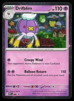 Drifblim 006 Holo Mega Evolution Promo Pokemon Card - Image 1