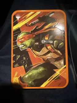 Magic: The Gathering Teenage Mutant Ninja Turtles Tin MICHELANGELO (NO CARDS) - Image 1