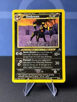 🔥 Umbreon #32/75 | Unlimited Non Holo Rare LP | Neo Discovery 2001 Pokemon Card - Image 1