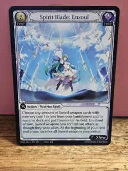 Grand Archive Tcg Card Spirit Blade: Ensoul - Dawn of Ashes Alter Edition (DO Lp - Image 1