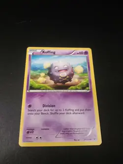 Pokemon XY Fates Collide Koffing Common Card 27/124 NM - Image 1