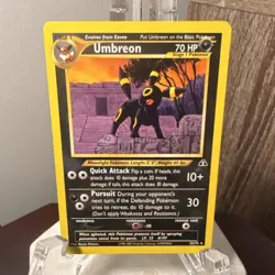 Pokemon Umbreon Neo Discovery Rare 70 HP Stage 1 32/75 Unlimited Regular Card - Image 1