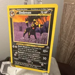 Pokemon Umbreon Neo Discovery Rare 70 HP Stage 1 32/75 Unlimited Regular Card - Image 2