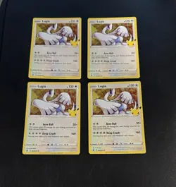 Lot of 4 Lugia Cards - 022/025 - Holo Rare - Pokemon Celebrations NMT/MT - Image 1