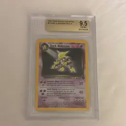 Dark Alakazam 1/82 Team Rocket Holo BGS 9.5 Gem Mint WOTC Pokemon Card - Image 1