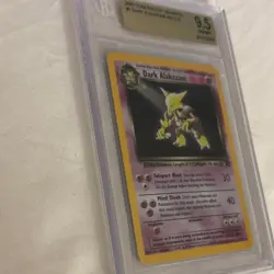 Dark Alakazam 1/82 Team Rocket Holo BGS 9.5 Gem Mint WOTC Pokemon Card - Image 3