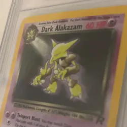 Dark Alakazam 1/82 Team Rocket Holo BGS 9.5 Gem Mint WOTC Pokemon Card - Image 4