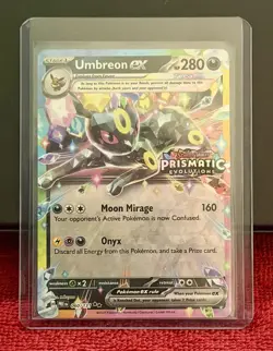 Pokemon TCG Prismatic Evolutions Umbreon EX 060/131 Promo Card Stamped - Image 1