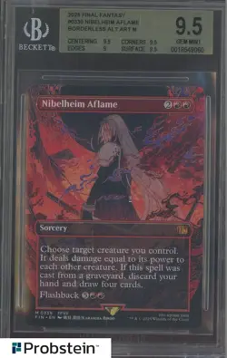 2025 MTG Final Fantasy Borderless Alt Art #0339 Nibelheim Aflame BGS 9.5 - Image 1