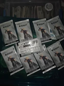Lot Of 9 Magic the Gathering Final Fantasy Play Booster Packs MTG FF New Sealed - Image 1