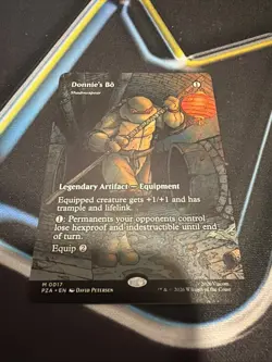 Donnie's Bo Shadowspear Borderless Teenage Mutant Ninja Turtles Mythic 0017 MTG - Image 1