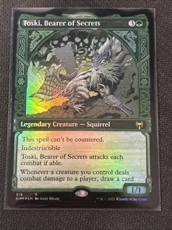 Toski, Bearer of Secrets (Showcase) Kaldheim Foil - Image 1