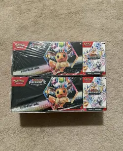Pokemon Sam’s Club Prismatic Evolutions Surprise Box + Booster Bundle Lot Of 2 - Image 1
