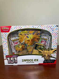 Pokemon TCG Scarlet & Violet 151 Zapdos EX Collection Box Sealed NEW - Image 1