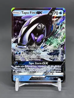 Pokemon Tapu Fini GX Ultra Rare SM - Burning Shadows 39/147 NM - Image 1