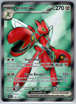 Pokemon Scizor ex Ultra Rare Temporal Forces 195/162 NM - Image 1