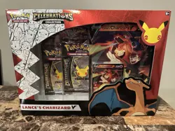 Pokemon Celebrations Collection Lance's Charizard V Booster Promo Box 2021 - Image 1