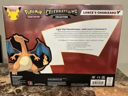 Pokemon Celebrations Collection Lance's Charizard V Booster Promo Box 2021 - Image 2