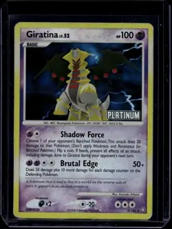 Pokemon TCG Giratina 4/146 Platinum Burger King Promo HP/DMG - Image 1