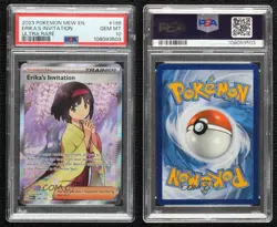 Erika's Invitation Ultra Rare Pokemon Scarlet & Violet 151 MEW PSA 10 GEM MT - Image 3