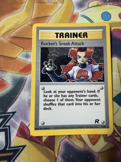 Pokemon Team Rocket - Rocket's Sneak Attack 72/82 - Rare Trainer - NM - Image 1