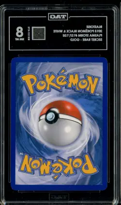 2013 Pokemon Black & White Plasma Storm #137/135 Blastoise Gold TAG 8 NM-MT - Image 2