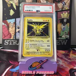 1999 POKEMON GAME #16 ZAPDOS-HOLO PSA 1 PR - Image 1