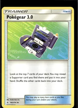 Pokemon Pokegear 3.0 182/214 Unbroken Bonds Non Holo Uncommon - Image 1