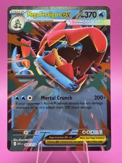 Mega Feraligator Ex 043/217 Holo Ultra Rare Ascended Heroes Pokemon TCG NM - Image 1
