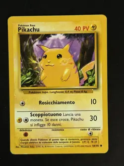 Pikachu - 58/102 - Pokemon TCG Base Set Unlimited FRENCH Common Vintage - EXC/LP - Image 1