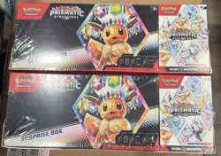 Lot Of 2 Pokemon Prismatic Evolutions Surprise Box+Booster Bundle Sams Club Set - Image 1
