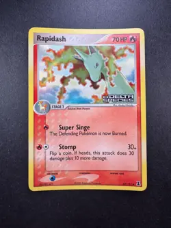 2005 Pokemon Rapidash EX Delta Species 52/113 Reverse Holo STAMPED - Image 1