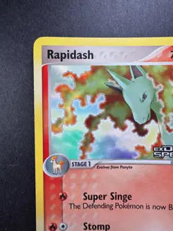 2005 Pokemon Rapidash EX Delta Species 52/113 Reverse Holo STAMPED - Image 2
