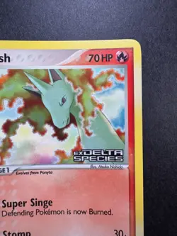 2005 Pokemon Rapidash EX Delta Species 52/113 Reverse Holo STAMPED - Image 3