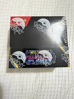 Pokemon TCG Mega Evolution Phantasmal Flames Booster Box. Slight tear on side - Image 1