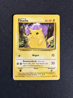 1999 Pokemon GERMAN 1st Edition Pikachu 058/102 Base Set Regular - Image 1