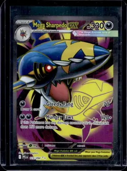 2025 Pokemon Phantasmal Flames Mega Sharpedo ex Ultra Rare #113/094 - Image 1