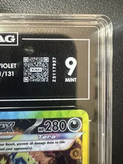 2025 Umbreon ex Pokemon Scarlet & Violet Prismatic Evolutions TAG 9 #161/131 - Image 3