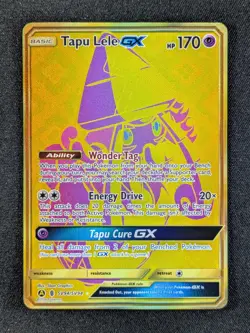2019 Pokemon TAPU LELE GX #SV94/SV94 SM Hidden Fates Shiny Vault Secret Rare ENG - Image 1