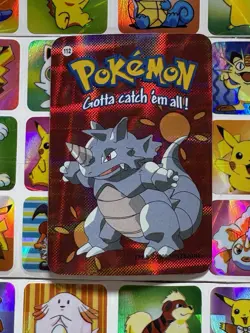Pokemon 151 Vintage Pocket Monsters Vending HOLO Prism Sticker 2000 Nintendo - Image 2