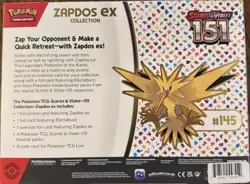 Pokemon TCG Scarlet & Violet 151 Zapdos Ex Collection Box Factory Sealed - Image 2