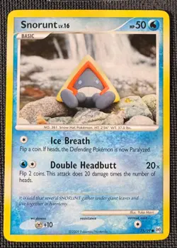SNORUNT 75/99 COMMON ARCEUS POKEMON NM - Image 1