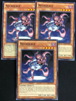 YUGIOH NECROFACE DPRP-EN039 1ST COMMON X3 (NM) - Image 1