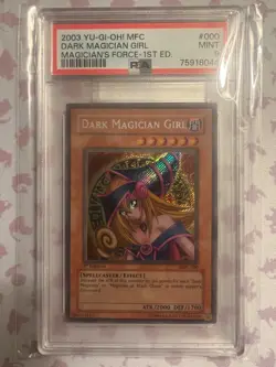 Yu-Gi-Oh Dark Magician Girl MFC-000 Magician's Force 1st Edition PSA 9 - Image 2