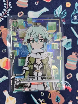 Union Arena Evangelion Event Pack Sinon Gold Foil Texture NM - Image 1