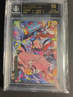 Weiss Schwarz Hololive Thank Chew Japanese BGS 10 Black Label HOL/W104-067 SSP - Image 1