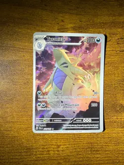 Pokemon Tyranitar 222/193 Sv02: Paldea Evolved Holo Illustration Rare Card - Image 1